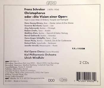2CD Franz Schreker: Christophorus, Oder »Die Vision Einer Oper« 121944