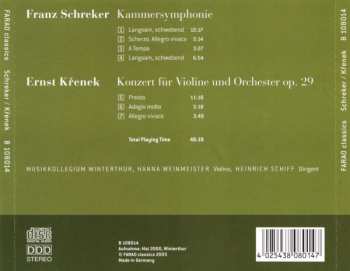 CD Franz Schreker: Kammersymphonie / Violinkonzert 354079