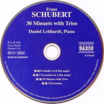 CD Franz Schubert: 30 Minuets With Trios • 8 Ländler 111835