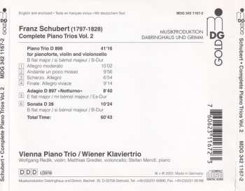 CD Franz Schubert: Complete Piano Trios Vol. 2 122243