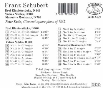 CD Franz Schubert: Drei Klavierstucke : Moments Musicaux : Valses Nobles  191602