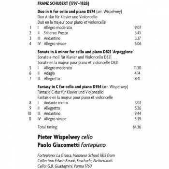 CD Franz Schubert: Fantasy In C - Duo In A Arpeggione Sonata 288719