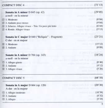7CD/Box Set Franz Schubert: The Piano Sonatas 45097