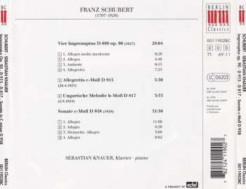 CD Franz Schubert: Impromptus Op. 90, D 915, D 817, Sonate C-Moll D 958 261944