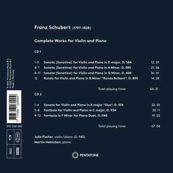 2CD Franz Schubert: Complete Works For Violin And Piano 469150