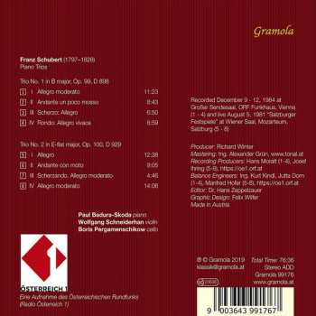 CD Franz Schubert: Klaviertrios = Piano Trios 326953