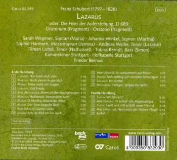 CD Franz Schubert: Lazarus 185964