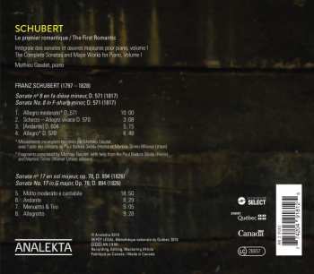 CD Franz Schubert: Le Premier Romantique / The First Romantic 318093