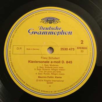 LP Franz Schubert: Wanderer-Fantasie / Klaviersonate A-moll D. 845 - Piano Sonata In A Minor 515881