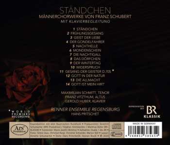 CD Franz Schubert: Ständchen: Männerchorwerke Mit Klavier von Franz Schubert 444939