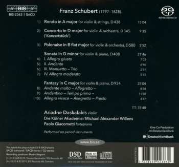 SACD Franz Schubert: Music For Violin I 340064
