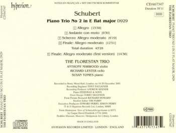CD Franz Schubert: Piano Trio No 2 In E Flat Major, D929 333105