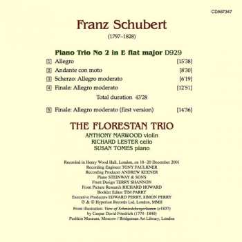 CD Franz Schubert: Piano Trio No 2 In E Flat Major, D929 333105
