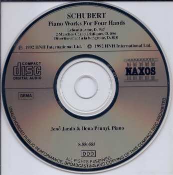 CD Franz Schubert: Piano Works For Four Hands 432475
