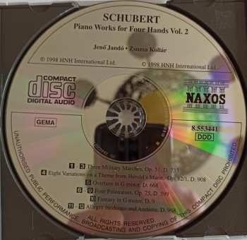 CD Franz Schubert: Piano Works for Four Hands, Vol. 2 - Three Military Marches - Four Polonaieses - Fantasy in g minor 433387