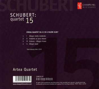 CD Franz Schubert: Quartet 15: String Quartet In G Major, D. 887 333154