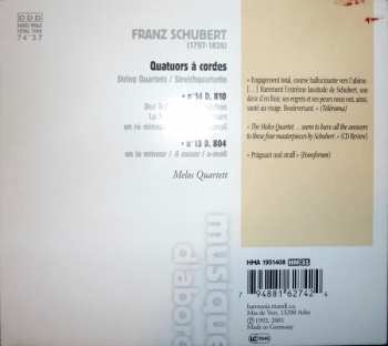 CD Franz Schubert: Quatuors Nos 13 & 14 "Der Tod Und Das Mädchen" 90992