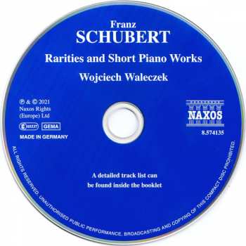 CD Franz Schubert: Rarities And Short Piano Works 189200