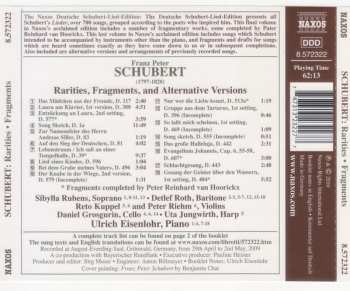 CD Franz Schubert: Rarities, Fragments, And Alternative Versions 273312