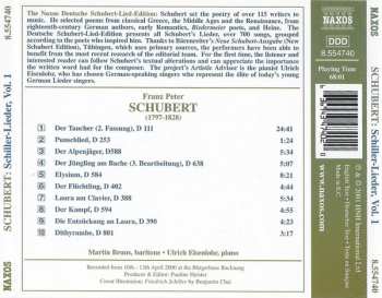 CD Franz Schubert: Schiller-Lieder, Vol. 1 339757