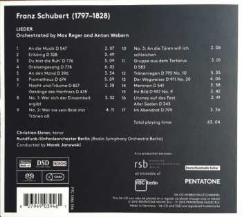 SACD Franz Schubert: Schubert Lieder (Orchestrated By Max Reger & Anton Webern) 303686