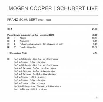 2CD Franz Schubert: Schubert Live • Volume One 115892