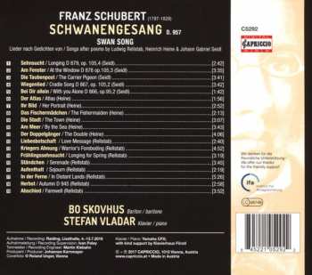 CD Franz Schubert: Schwanengesang 294345