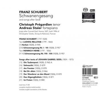 SACD Franz Schubert: Schwanengesang And Songs After Seidl 463767