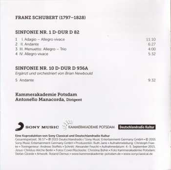 CD Franz Schubert: Sinfonie 1 / Andante Aus Sinfonie 10 156018