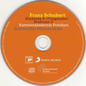 CD Franz Schubert: Sinfonie 4 »Tragische« / Sinfonie 2 148590