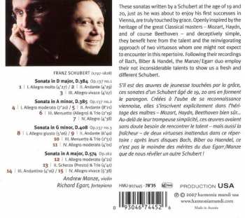 CD Franz Schubert: Sonatas For Violin & Piano, Op. 137 Nos. 1, 2, 3 & Op. 162 235875
