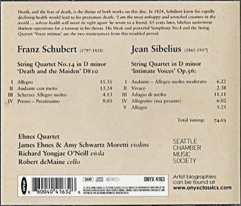 CD Franz Schubert: String Quartet No. 14 'Death And The Maiden' / String Quartet Op. 56 'Intimate Voices'
