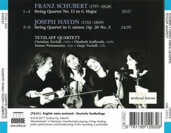 CD Franz Schubert: String Quartet No. 15 / String Quartet Op. 20 No. 3 349904