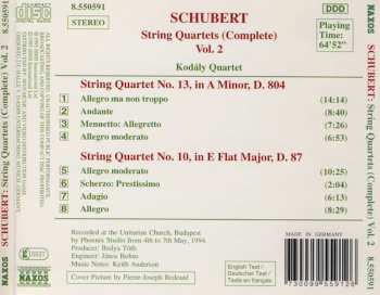 CD Franz Schubert: String Quartets (Complete) Vol. 2 446199