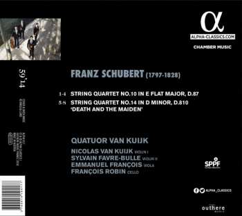 CD Franz Schubert: String Quartets Nos. 10 & 14 "Death And The Maiden" 328789