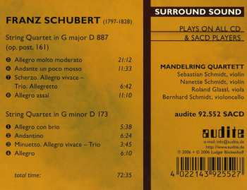SACD Franz Schubert: String Quartets (String Quartet In G Major D 887 · String Quartet In G Minor D 173) 319747