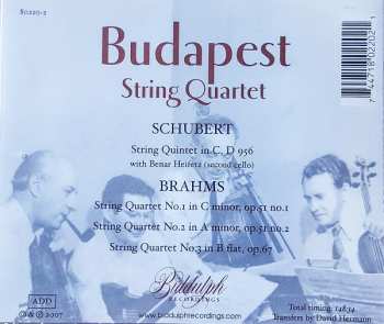 CD Franz Schubert: String Quintet In C / 3 String Quartets 331535