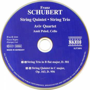 CD Franz Schubert: String Quintet • String Trio 184097