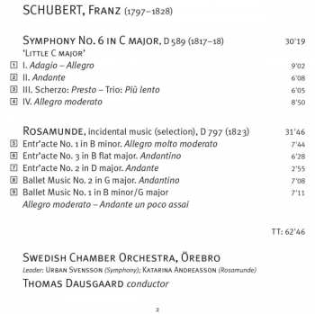SACD Franz Schubert: Symphony No. 6 / Rosamunde (Incidental Music) 329062