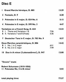 7CD/Box Set Franz Schubert: The Complete Original Piano Duets 192968
