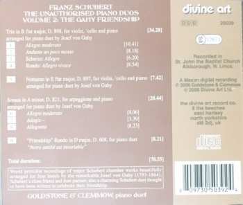 CD Franz Schubert: The Unauthorised Piano Duos, Vol. 2 / The Gahy Friendship 115878