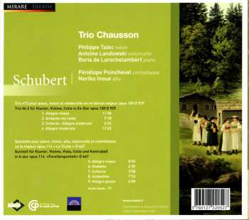 CD Franz Schubert: Trio N°2 Pour Piano Opus 100 - Quintette "La Truite" Opus 114 530561