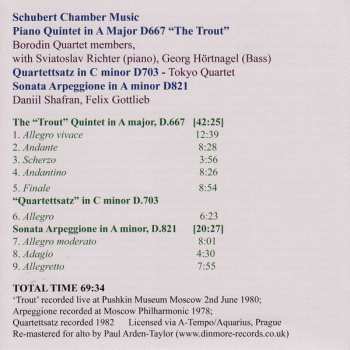 CD Franz Schubert: ‘Trout’ Quintet / Sonata Arpeggione / Quartettsatz 333183