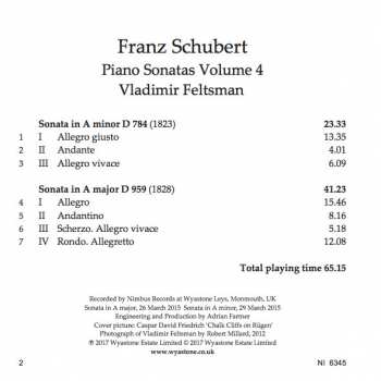 CD Franz Schubert: Piano Sonatas Volume 4  432915