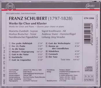 CD Franz Schubert: Werke Für Chor Und Klavier = Works For Choir And Piano = Œuvres Pour Chœur Et Piano 112475