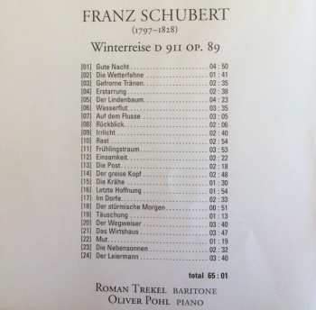 CD Franz Schubert: Winterreise D 911 Op. 89 264890
