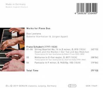 CD Franz Schubert: Works For Piano Duo 329547