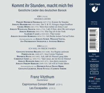 2CD Franz Vitzthum: Kommt Ihr Stunden, Macht Mich Frei - Geistliche Lieder Des Deutschen Barock 411797