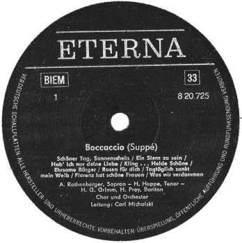 LP Franz von Suppé: Boccaccio / Gasparone (Querschnitte) 487041