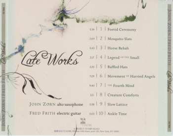 CD Fred Frith / John Zorn: Late Works 93291